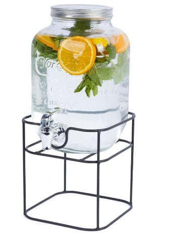 Dispensador Transparente con base 8 Lts. / Vittori 2806