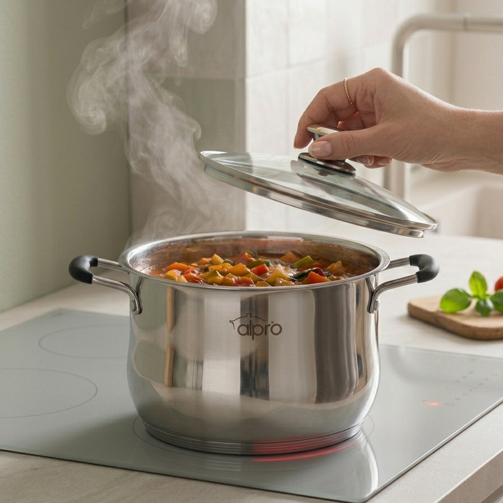 Olla Vaporera con Termómetro 34 x 24 cm de Alta Capacidad | By Kinso Home