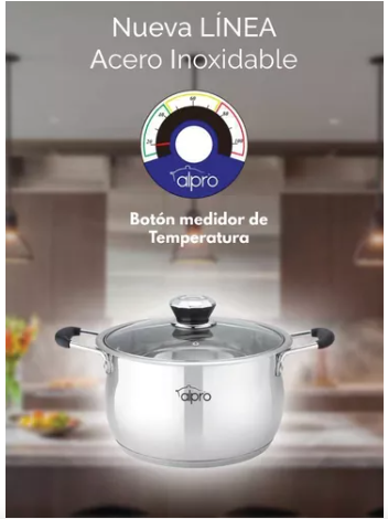 Olla Vaporera con Termómetro 22 Litros / 9508 - ALPRO