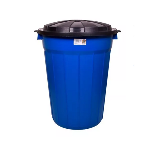 BOTE BASURA KARTELL 85 L AZUL CON TAPA - C085TZKO