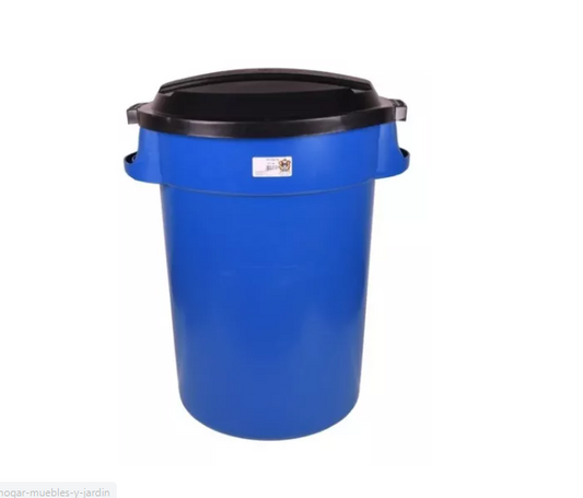 BOTE BASURA 130 L SUPER K GRIS C/TAPA - C13OTZKO
