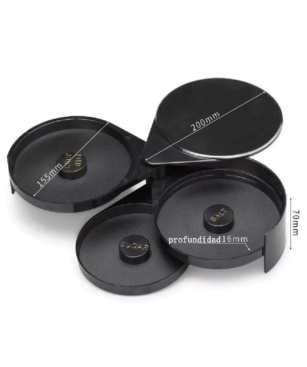 ESCARCHADOR BAR 3 NIVELES NEGRO CONCASSE - MCDBBSS