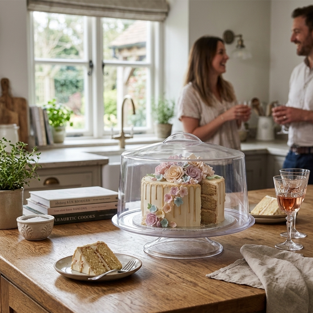 Cubierta para Pastel de Acrílico 30 cm Tipo Domo para Repostería | Kinso Home