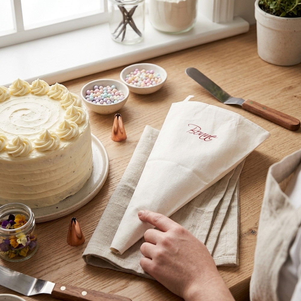 Manga Pastelera 14 Pulgadas de Lona Reutilizable para Repostería | Kinso Home