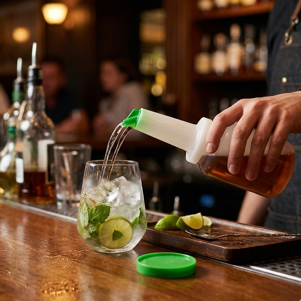 Botella para Bar 2 L Verde Concasse de Alta Resistencia | By Kinso Home