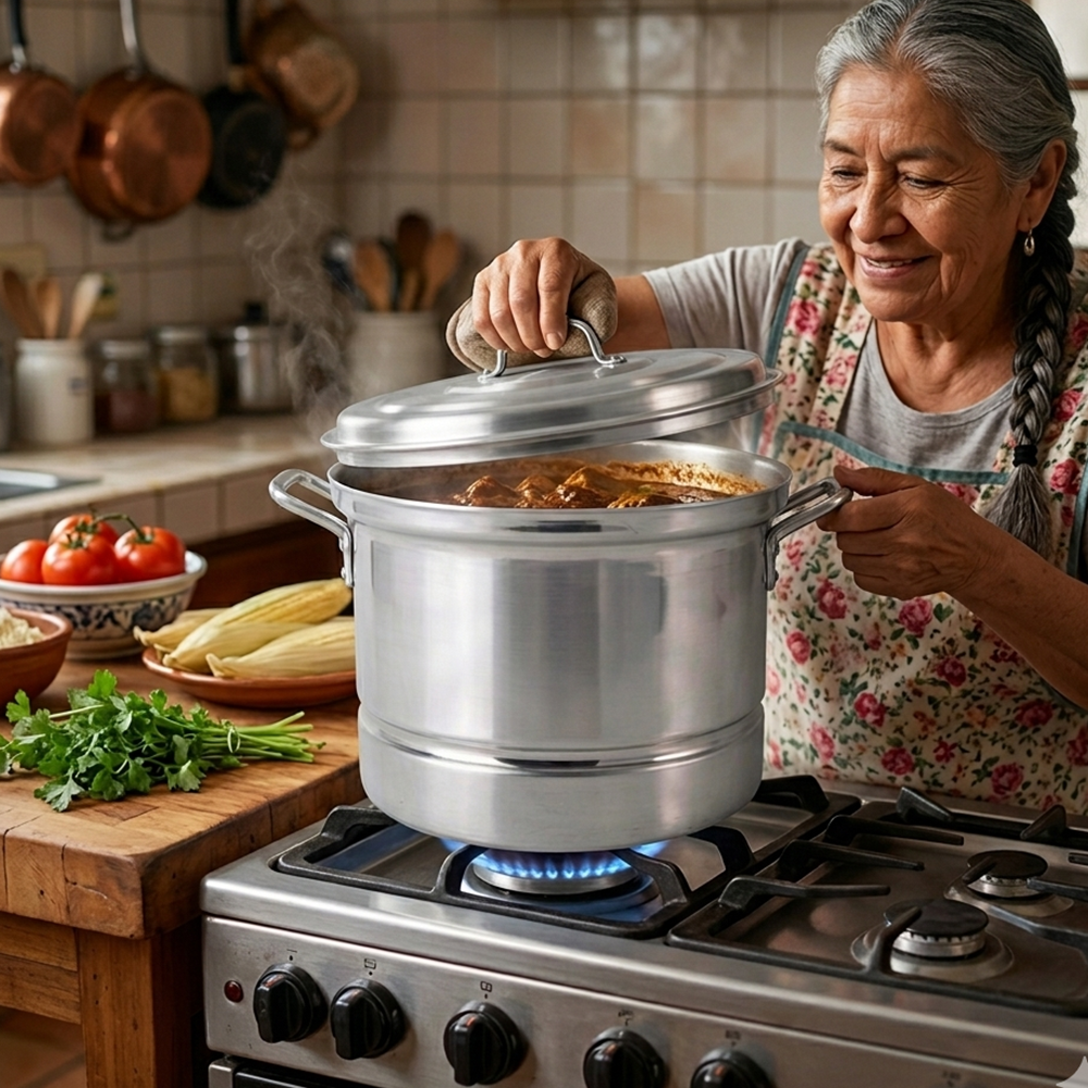 Olla Profesional #28 / 18 L de Aluminio Triple Fuerte | By Kinso Home