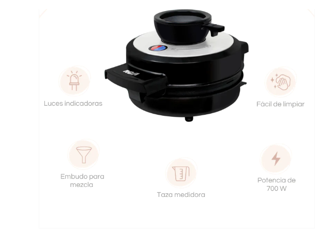 Waflera Belga Estilo Volcan / RCA RC-92