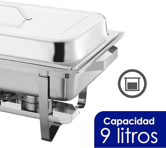 Bufetera Chaffer de Acero Inoxidable, Entero con Asa - MCHE20122