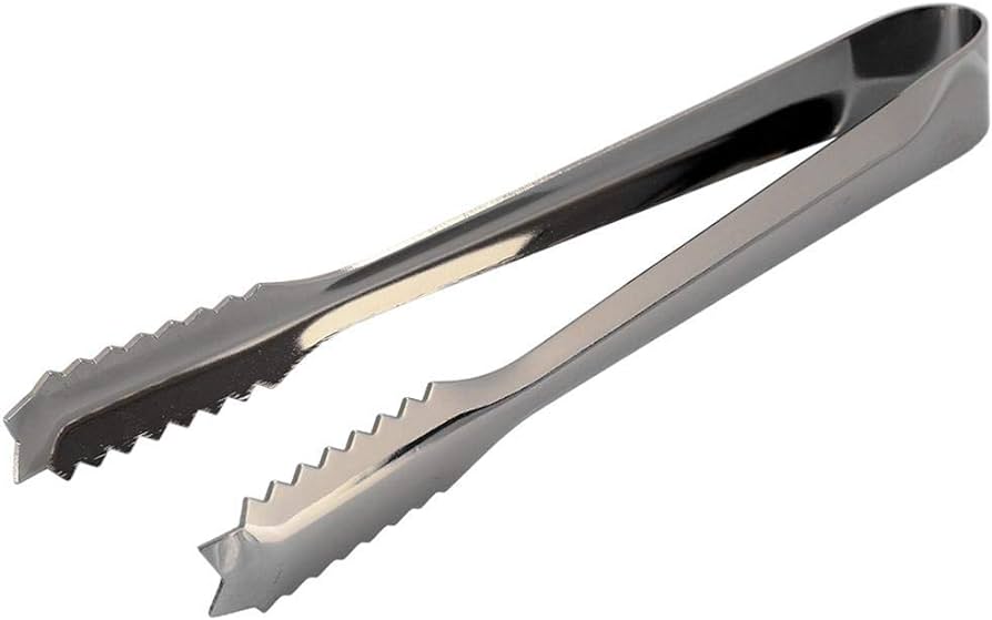 PINZA HIELO ESTRELLA PLANA 15 CM ACERO INOXIDABLE / CONCASSE - MCPAIH02E