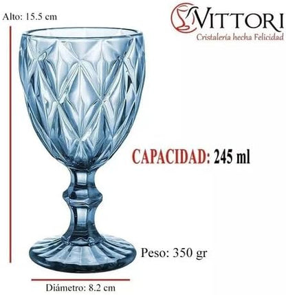 COPA LABRADA 180 ML AGUA VICENZA / VITTORI - 1552B