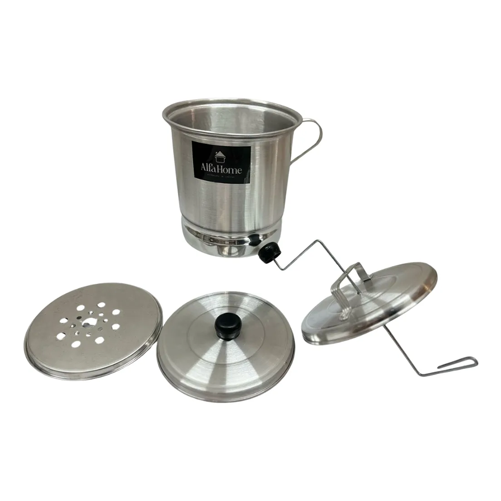 OLLA PALOMERA CACEROLA ALUMINIO PLATEADO