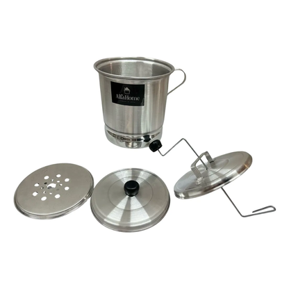 OLLA PALOMERA CACEROLA ALUMINIO PLATEADO