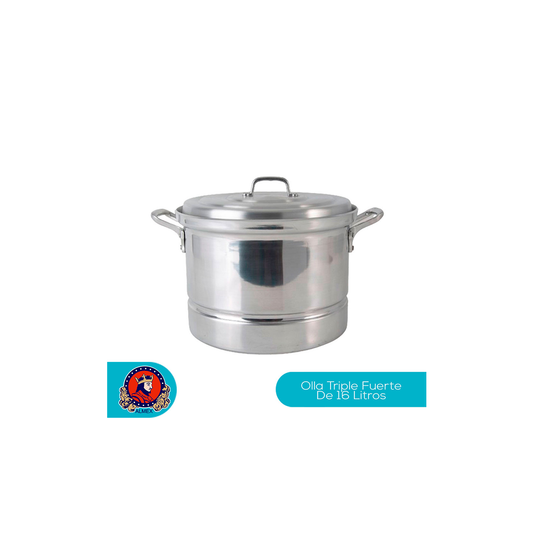 Olla Profesional #26 / 16 L de Aluminio Triple Fuerte | By Kinso Home