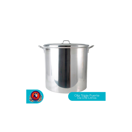 Olla Profesional #150 / 178 L de Aluminio Triple Fuerte | By Kinso Home