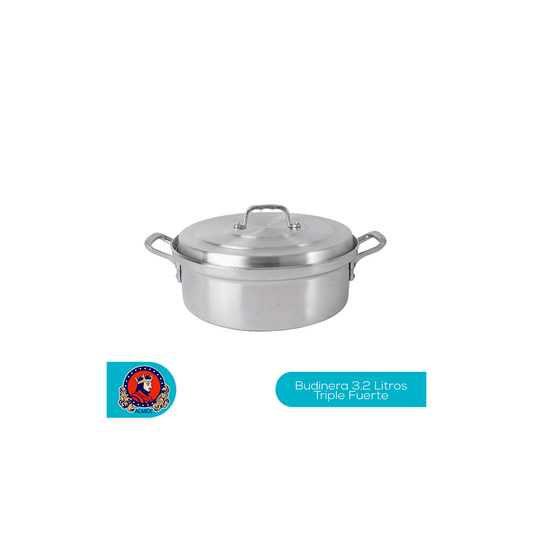 Budinera Profesional #24 / 3.2 L de Aluminio Triple Fuerte | By Kinso Home
