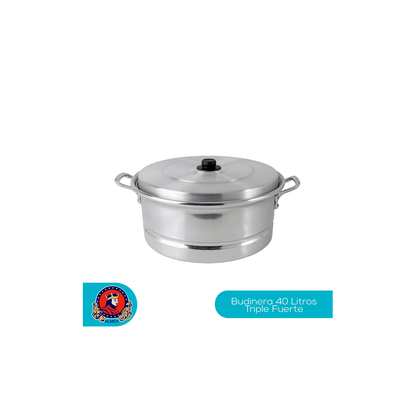 Budinera Profesional #90 / 40 L de Aluminio Triple Fuerte | By Kinso Home