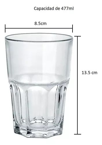 VASO AGUA BOSTON 12.7 Oz / 377 ml CRISA - 6220