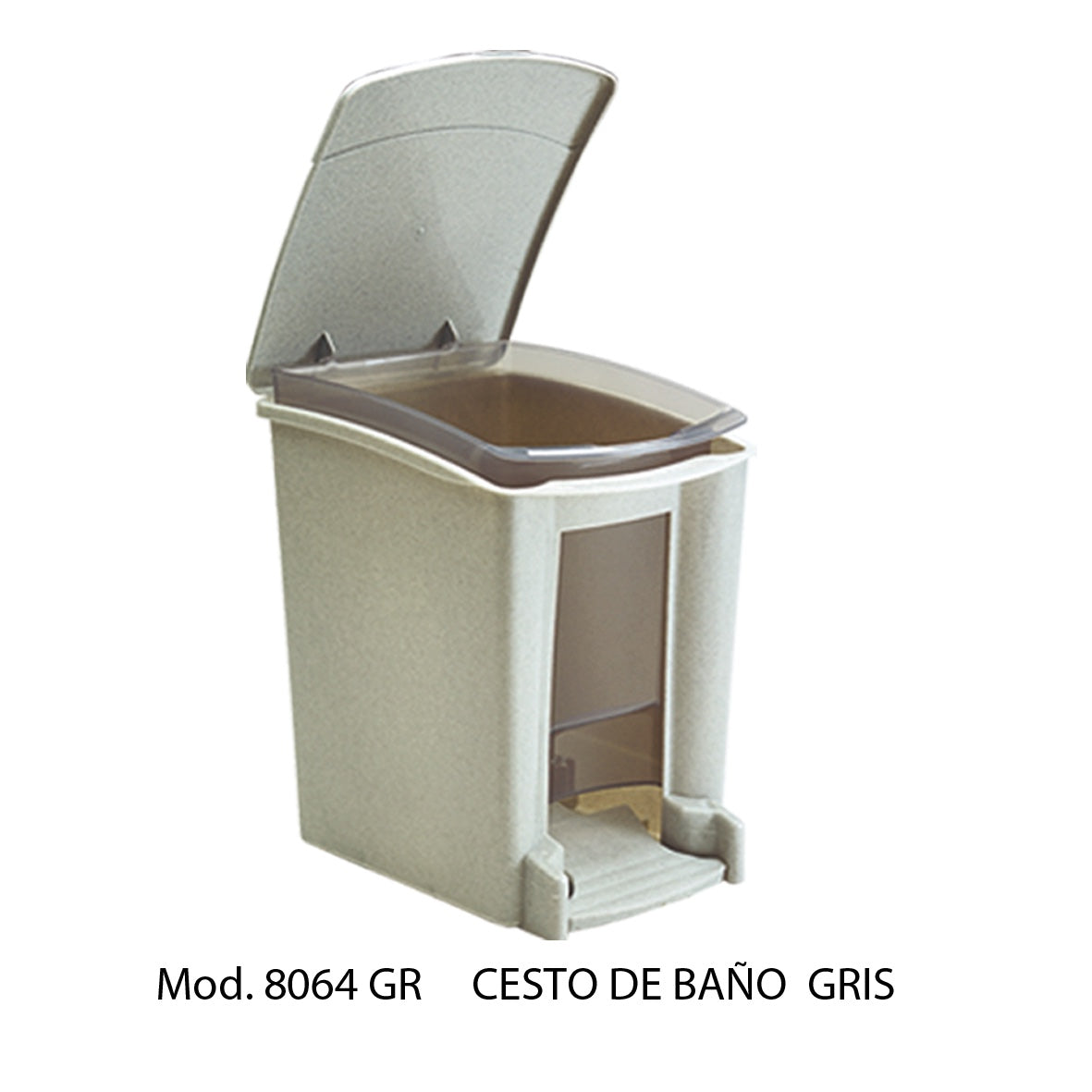 CESTO DE BAÑO C/PEDAL SABLON - 8064GR