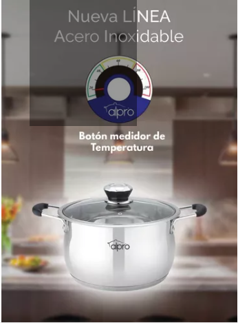 Olla Budinera con Termometro 10,5 Litros / 9503 - ALPRO