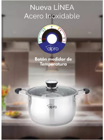 Olla Vaporera con Termómetro 16 Litros / 9507 - ALPRO