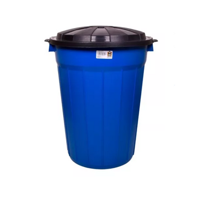 BOTE BASURA KARTELL 85 L AZUL CON TAPA - C085TZKO