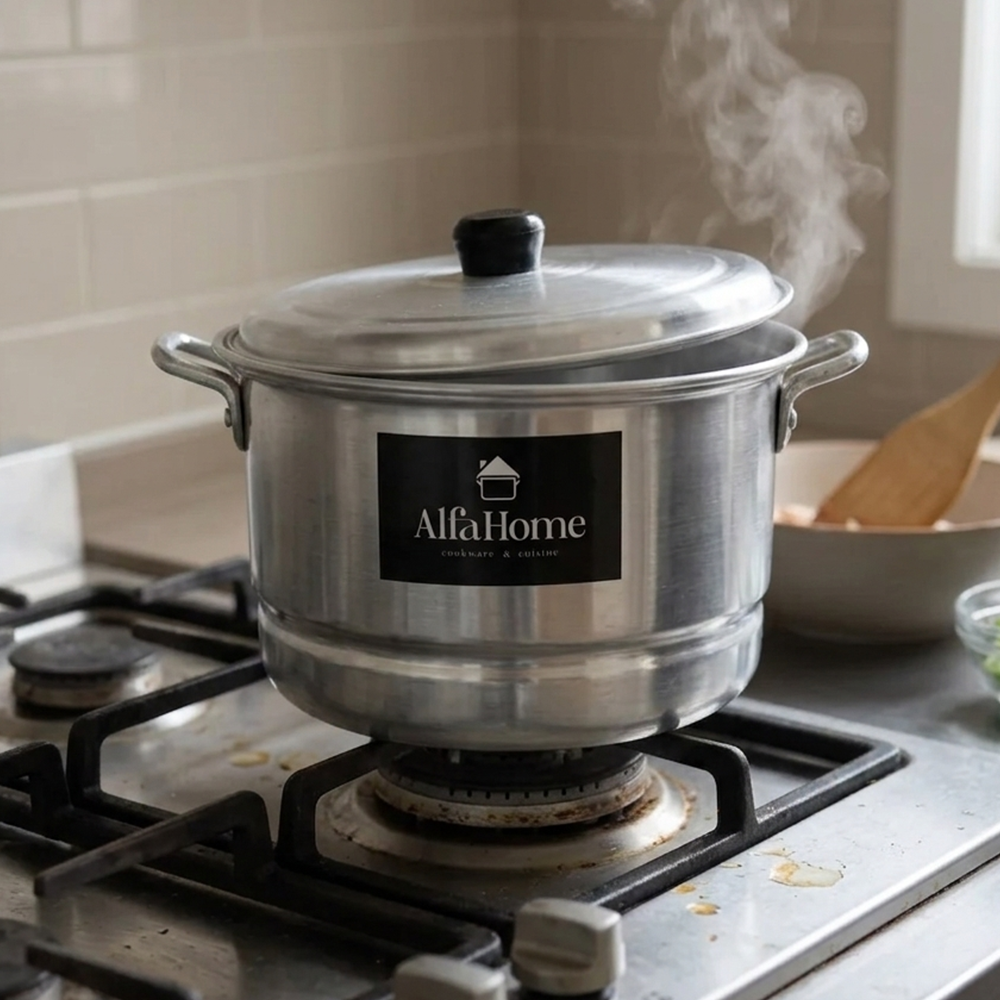 Juego de 5 Vaporeras N° 14, 16, 18, 20, 22 de Aluminio | By Kinso Home