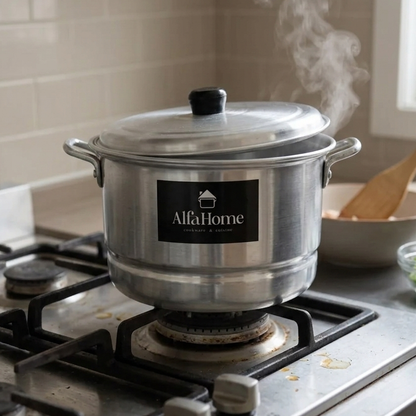 Juego de 5 Vaporeras N° 14, 16, 18, 20, 22 de Aluminio | By Kinso Home