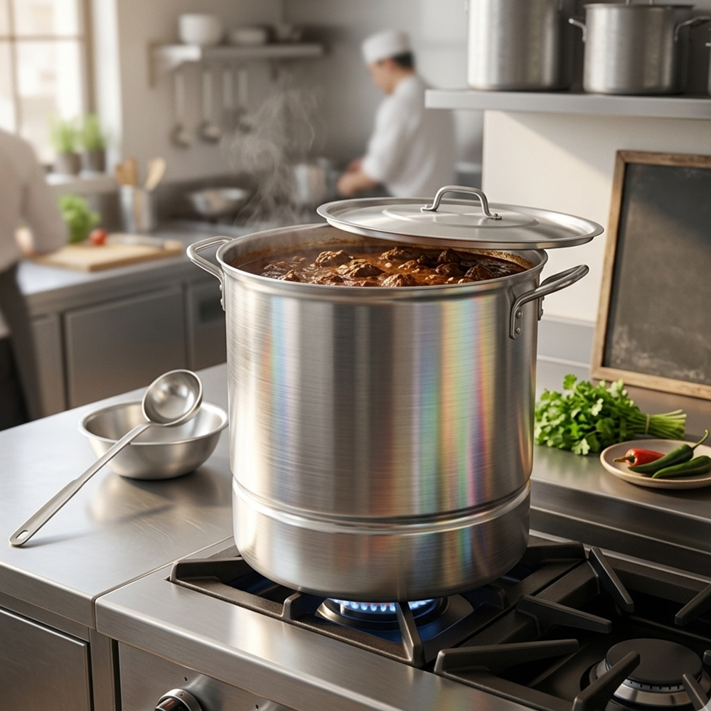 Olla Profesional #120 / 100 L de Aluminio Triple Fuerte | By Kinso Home