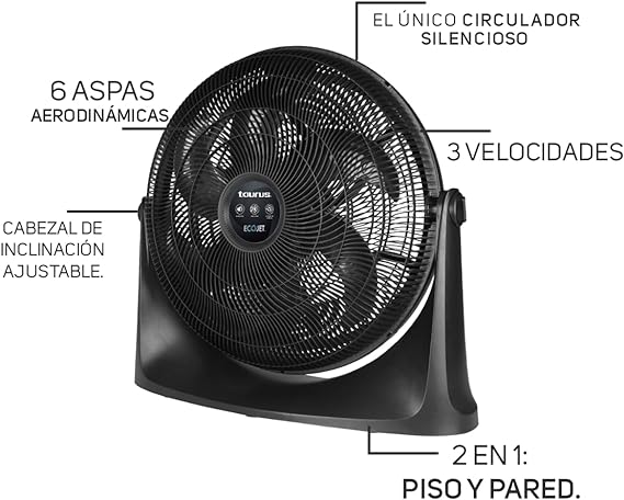 Ventilador Silencioso 20" Piso / TAURUS - RUSH