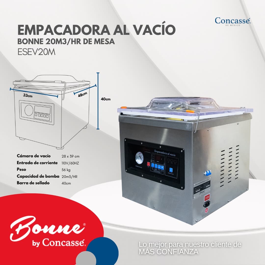 EMPACADORA AL VACIO / CONCASSE - ESEV20M